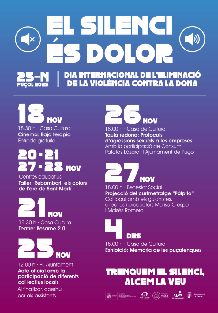 «El silencio es dolor»: amplio programa de actos en torno al 25 de ...